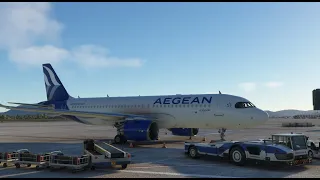 MSFS | HD | Athens - Corfu - Athens | A320neo | Aegean Airlines