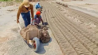 Amazing Way they Produce Millions of bricks by hand(How they produce millions of clay bricks )