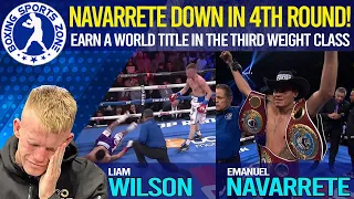 Emanuel Navarrete defeats Liam Wilson in Battle to Earn a World Title in Third Weight Class