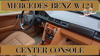 Mercedes Benz W124 T124 - Center console removal replacement tutorial DIY