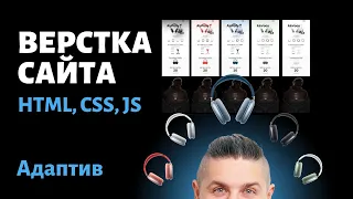 Адаптив сайта с нуля до завершения html/css/js Часть 3