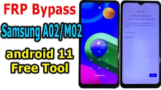 FRP Bypass Google Account Lock Samsung A02/M02 Android 11 with Free Tool