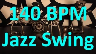 140 BPM - Jazz Swing - 4/4 Drum Track - Metronome - Drum Beat