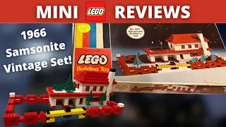 Vintage LEGO 1966 Samsonite Advanced Model Set: MINI Review!