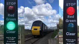 Sandy Lane Footpath Level Crossing in Devon   *3 trains*