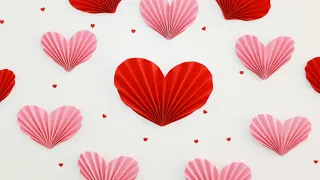 ROSETONES en forma de CORAZÓN | Paper Heart Rosette | Decoración para el día de la madre