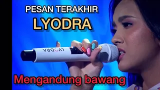 LYODRA - PESAN TERAKHIR || bikin mewek nih ‼️ live perform #drumcam