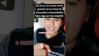 ⚰️🕯️ Ela levou um susto lá na mesa da macumba quando a macumbeira deu essa notícia..⚰️🕯️