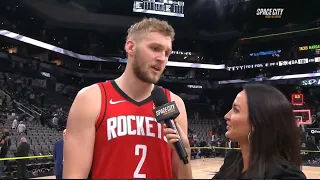 Jock Landale PostGame Interview | Houston Rockets vs San Antonio Spurs