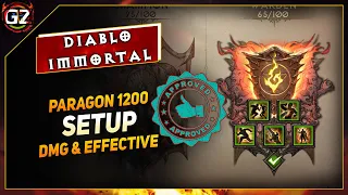 My Paragon SETUP for 1200 | High DPS & Effective | Diablo Immortal