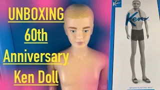 Unboxing 60th Anniversary Barbie Ken Doll & Original Ken Doll Comparison!