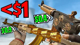 BEST CS2 SKINS For Under $1 in 2024 (FULL CHEAP LOADOUT)