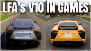 Lexus LFA Sound in Games / Car Games Roulette: LFA V10 Special