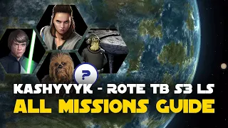 Kashyyyk S3 - Jedi, LS CM and Jedi Guide - Rise of the Empire ROTE TB Sector P3 | SWGOH