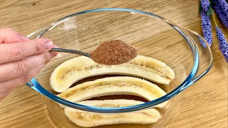 Do you have a banana and a spoonful of cocoa? You will always want to cook it! just one egg!