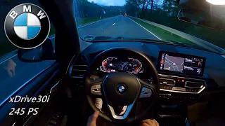 2022 BMW X3 xDRIVE30i 245 PS NIGHT POV DRIVE WÜRZBURG (60 FPS)