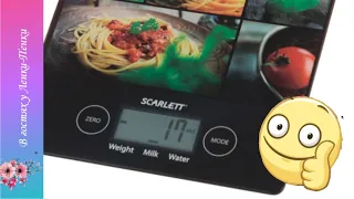 Видео обзор кухонных весов SCARLETT SC-KS57P06