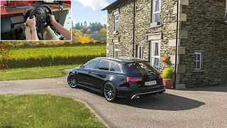 780HP Audi RS6 - Forza Horizon 4 | Thrustmaster Steering Wheel + Paddle Shifters Gameplay