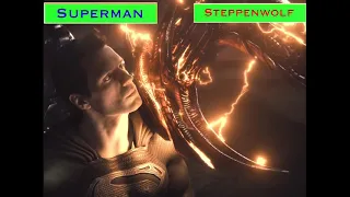 Zack Snyder’s Justice League: Superman Vs Steppenwolf With Healthbars