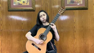 "Una Limosna Por El Amor De Dios" by Agustin Barrios, classical guitar, performed by Guangmei Hong