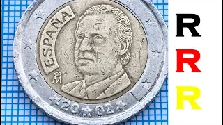 Spain 2 euro In detail Defect rare 👍 10.000