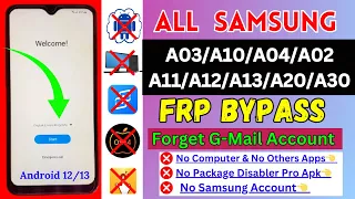 Without Pc 2024 Samsung A02/A10/A03/A20/A04/A12/A30 | Frp Bypass | All Samsung Google Account Bypass