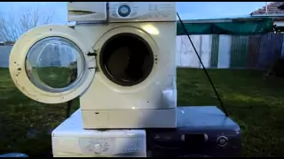 LG Washer Eating a 14 inch CRT