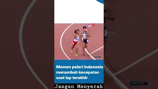 Momen Pelari Indonesia Juara Di Lap Terakhir #videoshorts #shorts