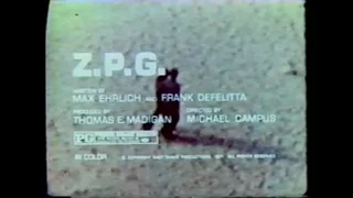 Z.P.G. - (1972) TV Trailer