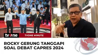 Tanggapi Soal Debat Capres 2024, Rocky Gerung Justru Nantikan Debat Cawapres | tvOne Minute