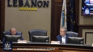 Lebanon, Indiana Redevelopment Commission Special Meeting 5/10/24