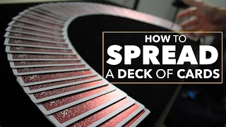 Easy Card Trick to Spread a Deck of Cards on the Table Like a Pro