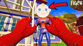 Funny Hello Neighbor VS Spider Man | Funny Neighbor And Freddy |FIGCH|