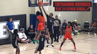 Tayshawn Bridges stock soaring after impressive EYBL Peach Jam performance with Mac Irvin Fire🔥📈!