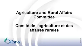 Agriculture and Rural Affairs Committee - June 6, 2019