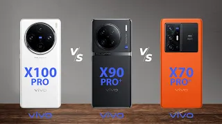 Vivo X100 Pro vs Vivo X90 Pro Plus vs Vivo X70 Pro Plus