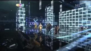 2NE1 [I love you] @SBS 2012 가요대전 The Color of K-pop 20121229