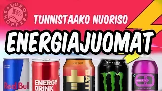 Tunnistaako nuoriso energiajuomat?