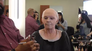 Old Age Makeup Transformation - Turning my sister into a grandma!!