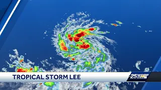 Tropical Storm Lee forms in the Atlantic Ocean