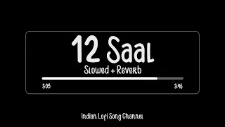 12 Saal (Slowed   Reverb) - Bilal Saeed - Lofi Songs - Indian Lofi Song