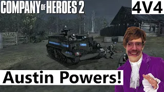 Austin Powers Plays Company of Heroes 2 - 4v4