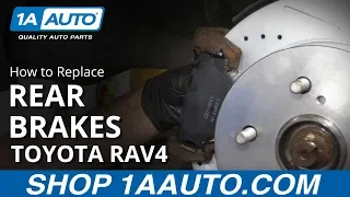 How to Replace Rear Brakes 06-14 Toyota RAV 4