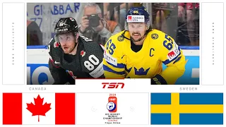 Canada vs. Sweden HIGHLIGHTS | 2024 Men's World Hockey Championships