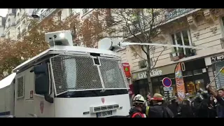 Pompier vs police affrontement PARIS part 2