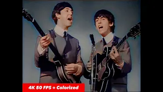 [4k 50fps, Colorized] The Beatles perform "She Loves You" on "The Mersey Sound" Show (1963)