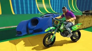 CORRE O TE ATROPELLO!! - COCHE TURBO vs MOTO!! - MINIJUEGO (GTA V ONLINE) - Kosi023