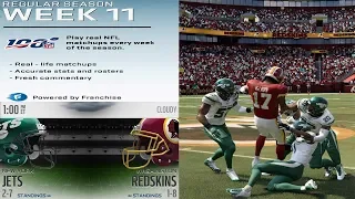 New York Jets vs Washington Redskins Week 11 NFL | Full Gameplay 11.17.19