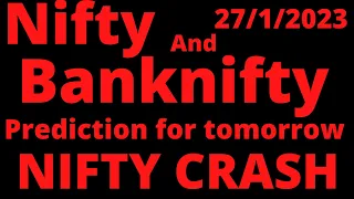 nifty prediction and banknifty analysis for friday 27January 2023 | tomorrow bank nifty