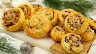 3 Puff Pastry Pinwheel Recipes | Holiday Appetizers